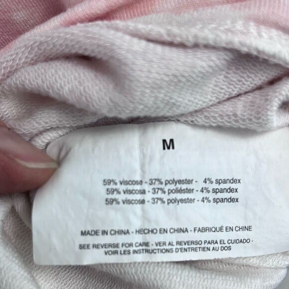 ANNE KLEIN SPORT TIE DYE PULLOVER DRAWSTRING OVERSIZED BOXY STRETCHY HOODIE L - Picture 8 of 12